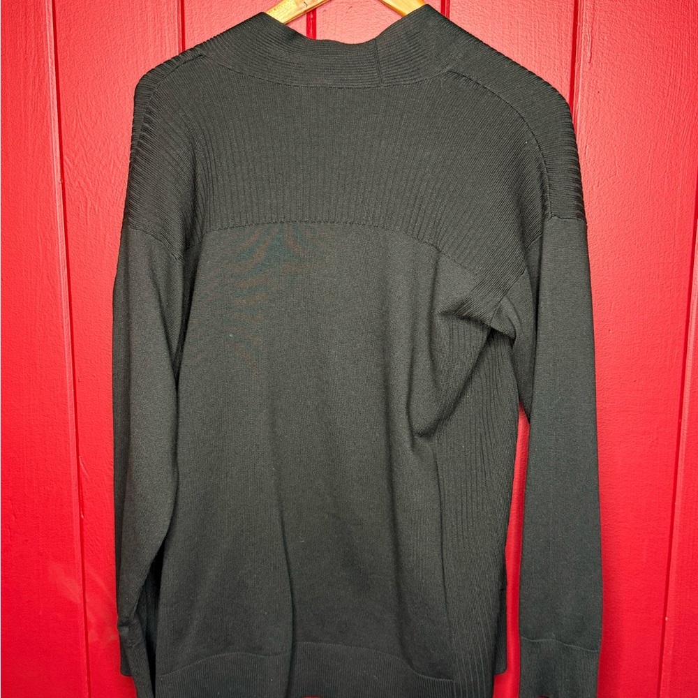 Time and Tru Black Open Front Cardigan – Size M - Picture 5 of 6